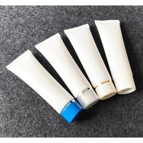 50ml white soft tube mild wash butter hand cream anti-UV lotion emulsion serum essence hyaluronic cosmetic hose packing