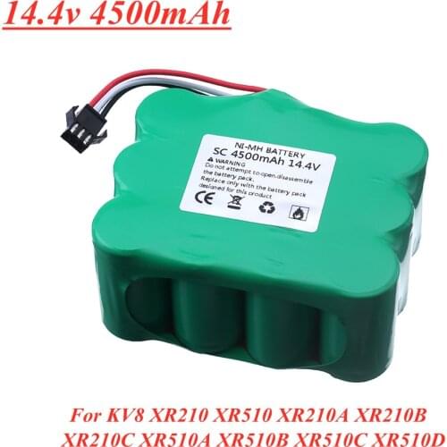 14.4V 4500mAh SC Ni-MH Rechargeable Battery for KV8 XR210 XR510 XR210A XR210B XR510B XR510D Vacuum Cleaner Sweeping Robot