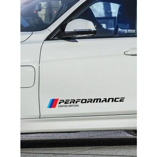 Creative Car Sticker Accessories Vinyl PVC 2 X Performance Limited Edition Car Door & Waist Line Stickers Waterproof Decal