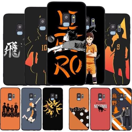 Anime Haikyuu Love Volleyball Black TPU Silicone Soft Phone Case For Samsung Galaxy S20 S10 S9 S8 Plus Lite NOTE 10 9 8 S7 EDGE