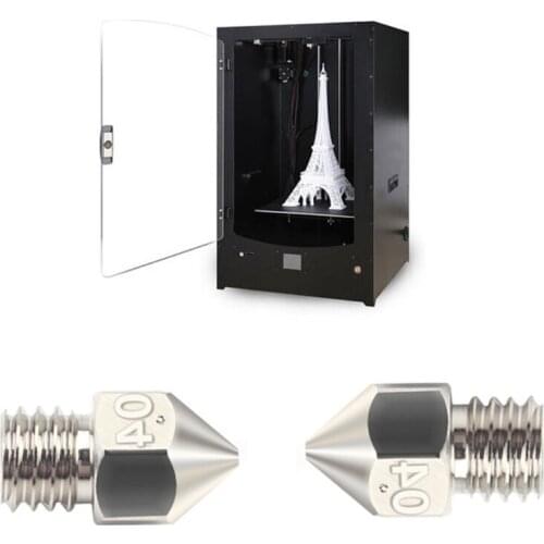 Non-stick Heat Resistant M6 Thread MK8 0.4mm Plated Copper Nozzle for 3D Printer