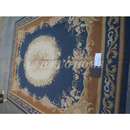 Free shipping 9'x12' French Aubusson woolen rug, Aubusson Carpet