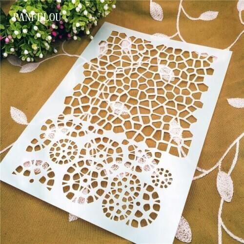 Checkered mold shield DIY cake scrapbook stencils hollow Embellishments printing lace ruler Valentines Day