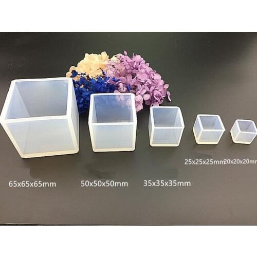 Cube charms pendant Resin Silicone Mould handmade tool DIY epoxy resin molds Silicone Mold for jewelry 20mm 25mm 35mm 50mm 65mm