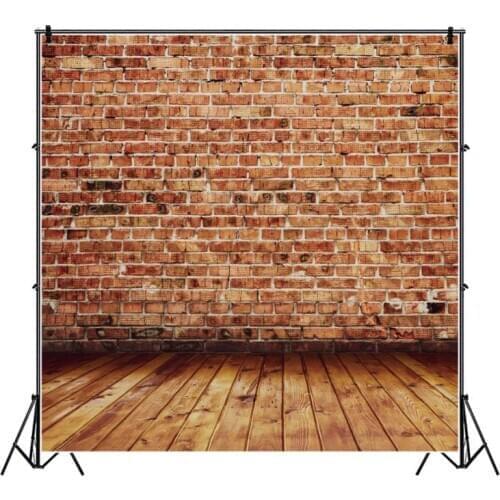 Laeacco Brick Wall Wooden Floor Photography Backdrop Newborn Baby Portrait Photographic Backgrounds Photocall Photo Studio Props