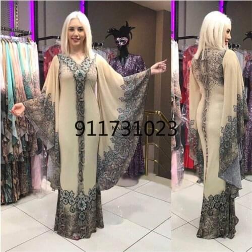 New African Dresses for Women Dashiki Print African Clothes Bazin Riche Sexy Slim Ruffle Sleeve V-neck Evening Long Africa Dress