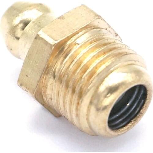 LOT 20 M10 x 1mm Metric male Brass Grease Zerk Nipple Fitting For Grease Gun