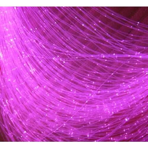 PMMA plastic fiber optic cable 1500M/roll light engine Ceiling Hanging curtain decor flash point Sparkle LED side Pointed 1.0MM