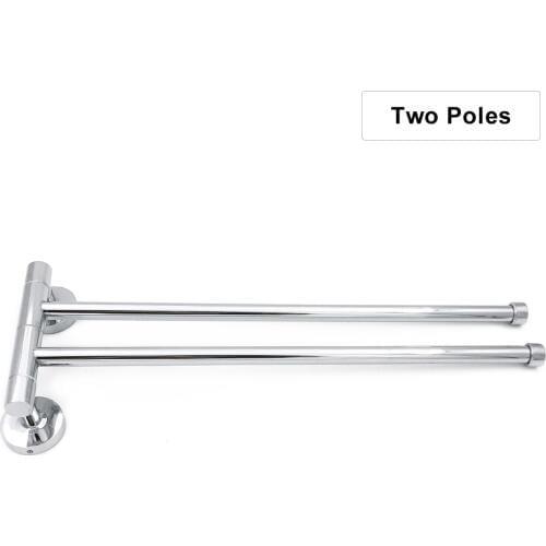 Practical durable towel holder 360 degree rotation towel rail chrome plated Stainless Steel towel hange free shipping