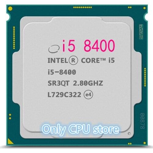 Intel i5 8400 Processor 6-Core 2.8GHz 65W Socket LGA 1151 Desktop CPU free shipping