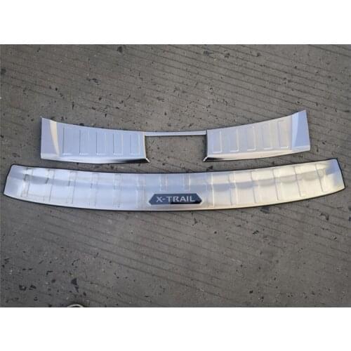 Stainless Steel Rear Door Bumper Protector sill rear windowsill panel Car Styling For Nissan X-TRAIL T32 2017-2020