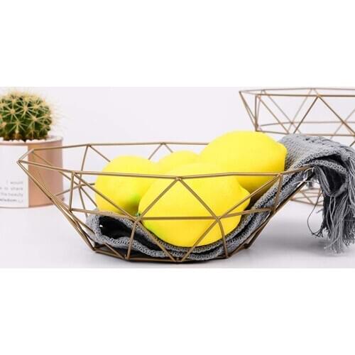 Miscellaneous Fruit basket Iron Scandinavian style basket Pure fruit basket Storage goods basket Fruit/vegetable/snack storage