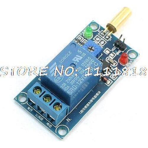 DC 12V 1 CH Dumping Angle Sensor Inclination Acceleration Relay Module