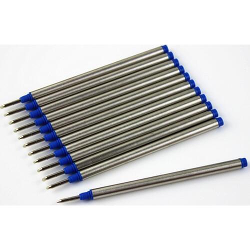 ROLLER BALL PEN REFILL FREE SHIPPING LOTS OF 10 PCS FOR ROLLER BALL PEN HIGH QUALITY BLACK INK AND BLUE INK FOR CHOICE MB