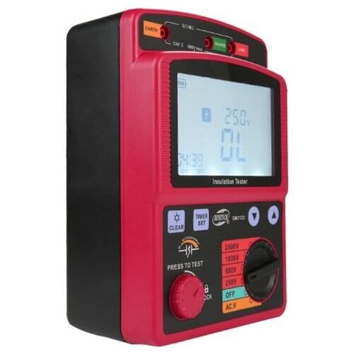 2500V Insulation Tester High Voltage Resistance Megohm Meter GM3123