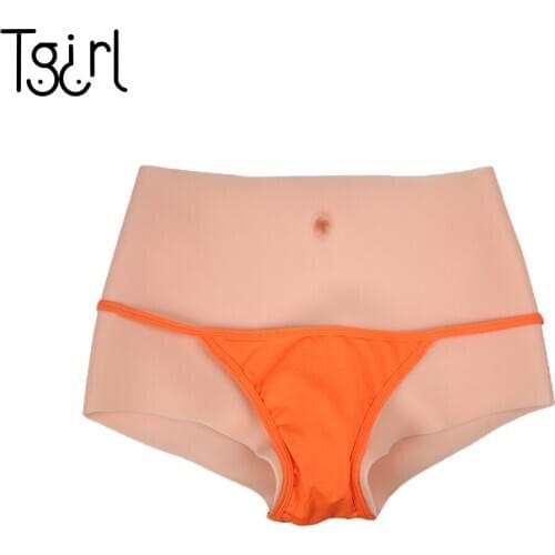 Silicone Panty With Catheters and Vaginal Tubes Suit For Crossdress Transgender Drag queen