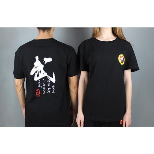 Unisex summer short-sleeve pure cotton wushu kung fu shirts martial arts t-shirts white/red/black shirts