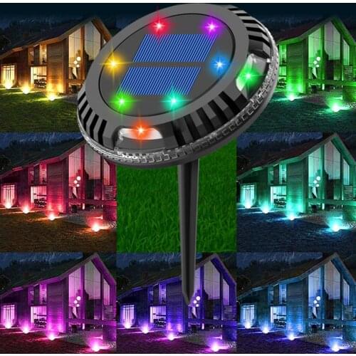 Waterproof Solar Power LED Under Ground Lamp for Courtyards Plug in the lawn garden lights мультитул