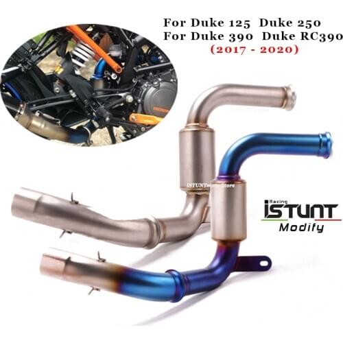 Motorcycle Exhaust System Escape Modified Middle Link Pipe For DUKE 125 Duke 250 Duke 390 Duke RC390 2017 2018 2019 2020 2021