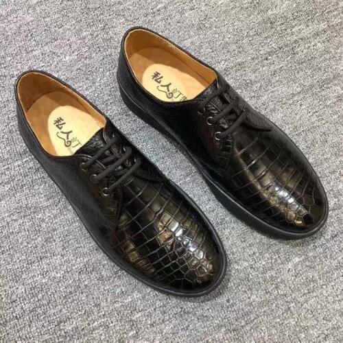 YL0064 Crocodile Quality Luxury Mens Casual Shoes Famous Brands High Quality New Style Fashionable Mens Shoes