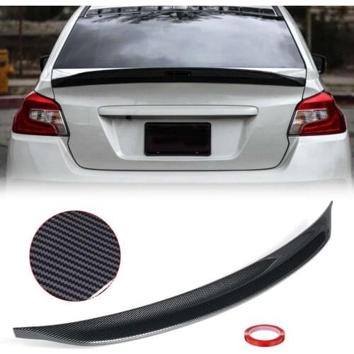 FOR SUBARU WRX STI VA1 VA2 15-21 Carbon Fiber Color DUCKBILL HIGHKICK Rrear Deck Spoiler Lid Tail