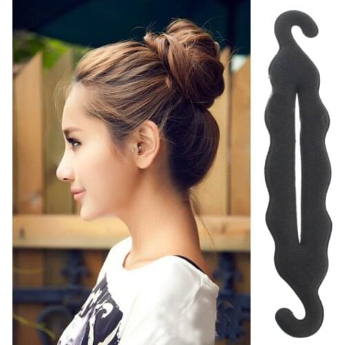 1Pcs Quality Women Magic Foam Sponge Hairdisk Twist Hair Donut Quick Messy Device Hair Bun Headwear Styling Hair Accessories