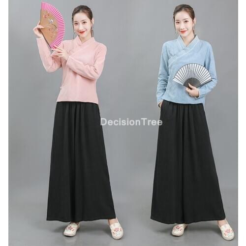 2021 women tai chi uniforms yoga set outfits women long sleeve top+pants workout gym suit fitness sets loose wu shu costumes