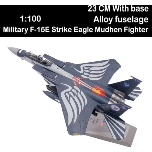 1/100 Scale Military Model Toy F-15E Strike Eagle Mudhen Fighter USA Army Air Force Diecast Metal Plane Aviation Gifts Souvenirs