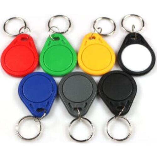 100pcs 125KHz idhid Keychain key fob tag Proximity 13 26 H10301 26-bit Facility Code 137 Card