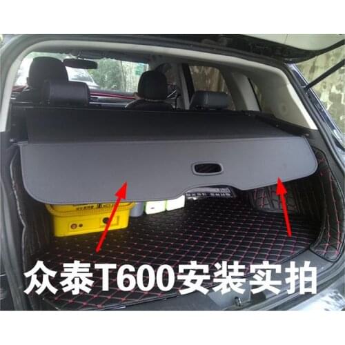 Accessories for ZOTYE T600 2014-2015 2017-2018 cargo blind cover parcel shelf shade trunk liner screen retractable boot cover