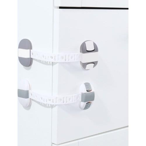 Baby Child Safety Cupboard Lock Kid Proof Door Fridge Latches Adjustable Size Y4QA