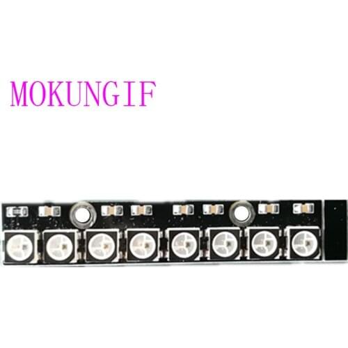 Fast shipping 50pcs 8 Bits LEDs Pixel SK6812 WS2812B 5050 RGB/RGB+ Warm White LED Ring Light with Integrated Ragid Strip DC5V