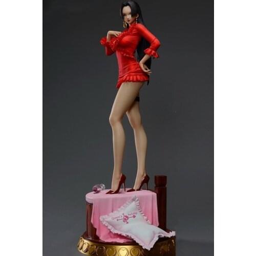 ONE PIECE GK GREENLEAF-Studio Boa Hancock Red Pajamas Limited Statue RESIN Action Figure Collectible Model Toys F69
