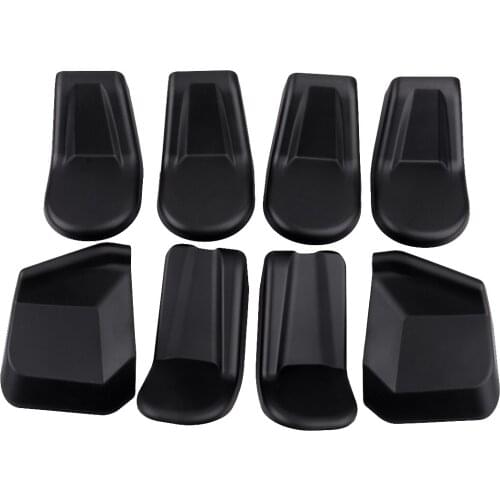 Beler 8Pcs Interior Front Seat Screw Protector Cover Trim Fit for Jeep Wrangler JK 2007 2008 2009 2010 2011 2012 2013 2014-2017