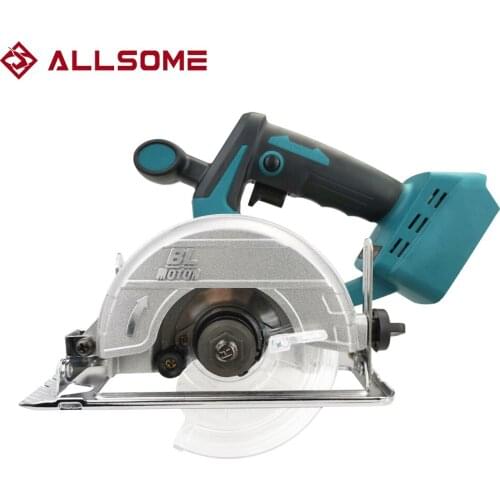 ALLSOME Electric Circular Saw 125mm Saw Blade Brushless Multi-Angle Cutting Suitable For Makita 18v Battery
