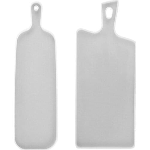 BMBY-DIY Epoxy Mold Handle Tray Silicone Mold Home Table Decoration Resin Crafts Mirror Silicone Christmas Gift