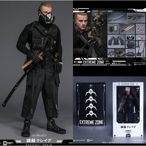 In Stock Damtoys 1/6 EXTREME ZONE Samurai SAKIFUJICRAIG Figure Model EBS001 12'' Action Doll Full Set Toys for Collection