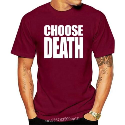 Choose Life T Shirt Necro Butcher Choose Death T-Shirt Men Letter Print Cotton T Shirts Wholesale Classic Streetwear Tee Shirt