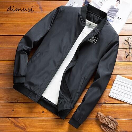 DIMUSI Mens Bomber Jackets Male Outwear Slim Fit Thin Coats Fashion Man Streetwear Baseball Jackets Chaqueta Brand Clothing 8XL