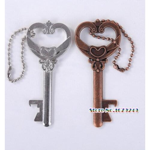 Metal Heart shape Key Bottle Opener Heart shape Bottle Opener Wedding Party Favor Guest Gifts Rustic Wedding Decor