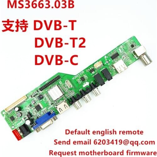 MS3663.03B New LCD TV motherboard supports DVB-T2 DVB-T MS3663.03B