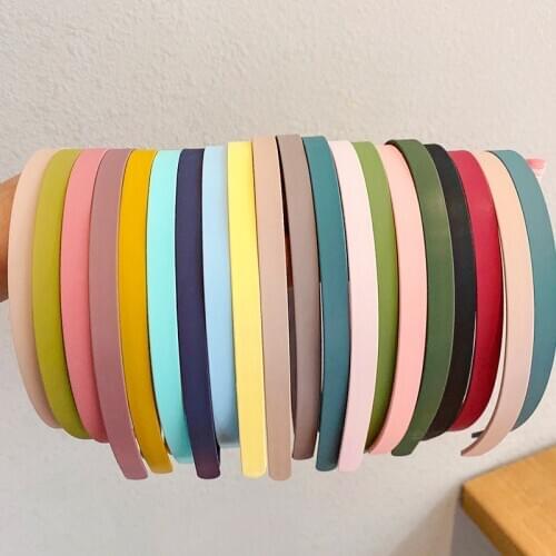 5Pcs/Lot Sweet Candy Colors Plastic Hairband Children Girls Hair Hoop Bezel Headbands Fashion Hair Accessories