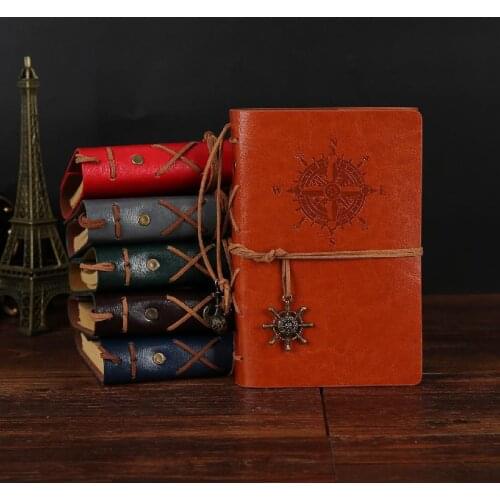 Creative Retro Notepad Loose-leaf Notebook Office Notebook Stationery Diary Hand Ledger School Office Supplies Gift Collection