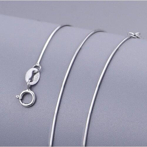 925 Sterling Silver Necklace For Women Or Men Clavicle Chain S925 Sterling Silver Snake Bone Chain for Wedding Jewelry Collares