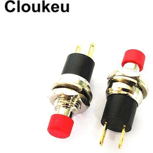 PB05A PBS-110 7MM 2Pin Self-locking button switch 1A/250V 3A/125V