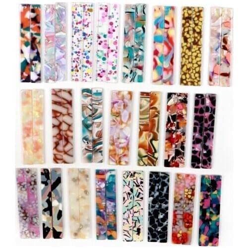 Tortoise Shell Earring Charms,Acetate Stick Charms,Thin Bar Rectangle pendant,Long Strip Earrings Part,8x60mm ,ACE234