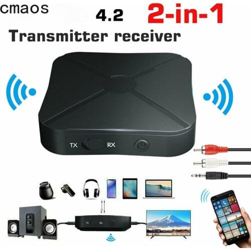 Bluetooth 5.0 Receiver Transmitter 3.5mm 3.5 AUX Jack RCA USB Dongle Wireless Audio Adapter Handsfree Call For Car TV PC Speaker