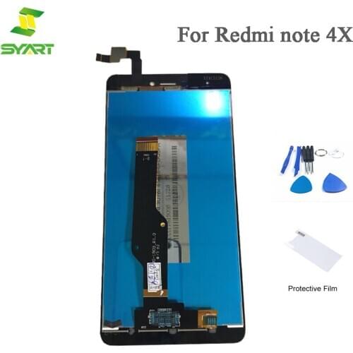 Tested For Xiaomi Redmi Note 4X LCD Full Display Frame Touch Screen Digitizer Assembly For Redmi Note 4 GlobalFor Snapdragon 625