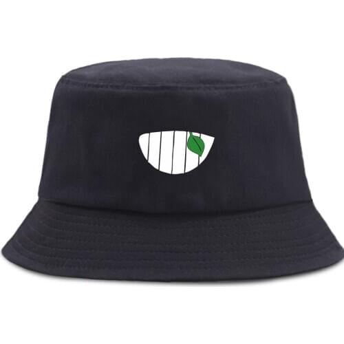 Happy Expression Print Hip Hop Fishermans Hat Cotton Sunscreen Panama Caps Outdoor Summer Sun Cap Foldable Street Bucket Hats