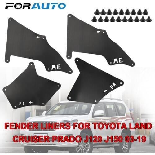 Front Rear Car Mud Flaps Splash Guards Mud Flap Mudguards Fender Car Accessories For Toyota Land Cruiser Prado 2003-09 4pcs/set